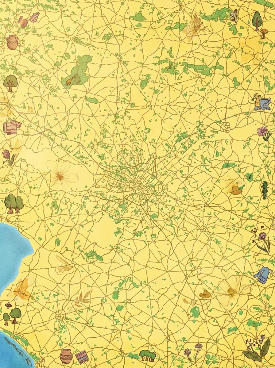 A person holding a rolled-up Nantes map poster, ready for framing.