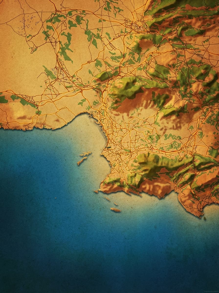 Poster carte du quartier du Panier à Marseille