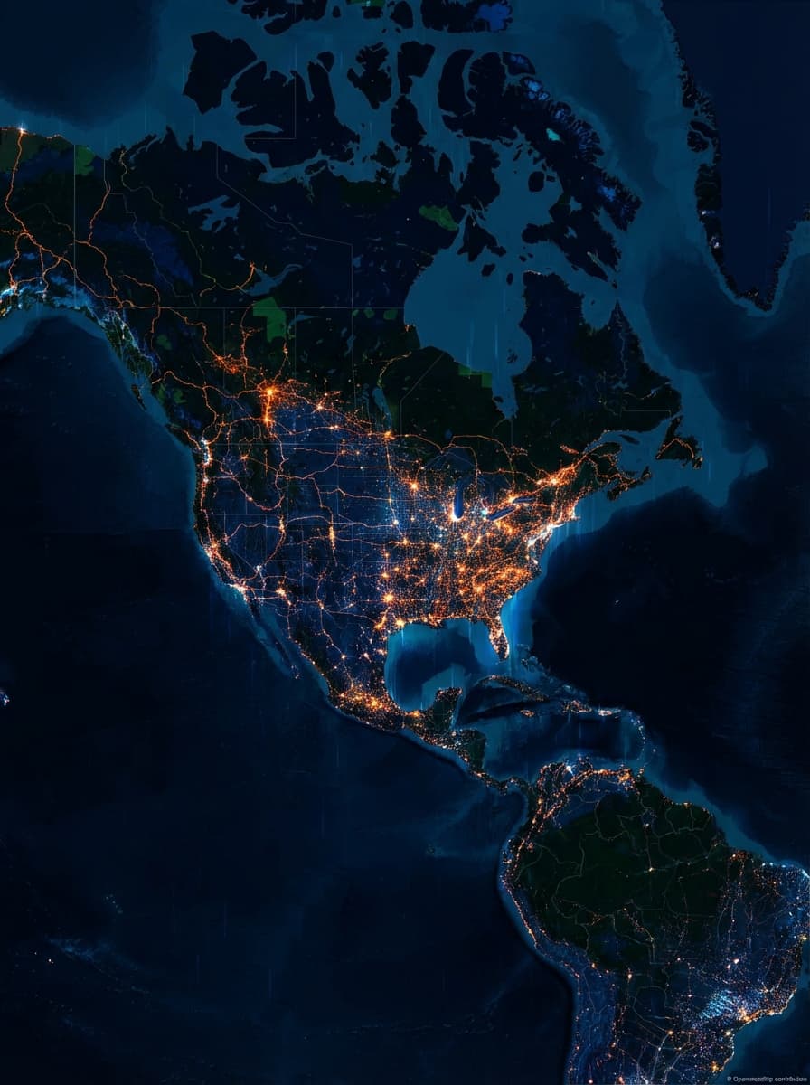 Carte poster artistique de New York City