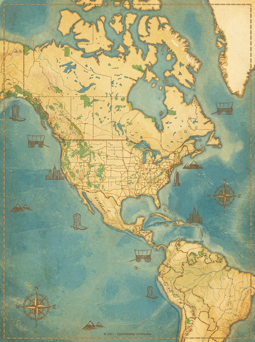 Hombre colgando un póster de mapa de Chicago en una pared de salón.